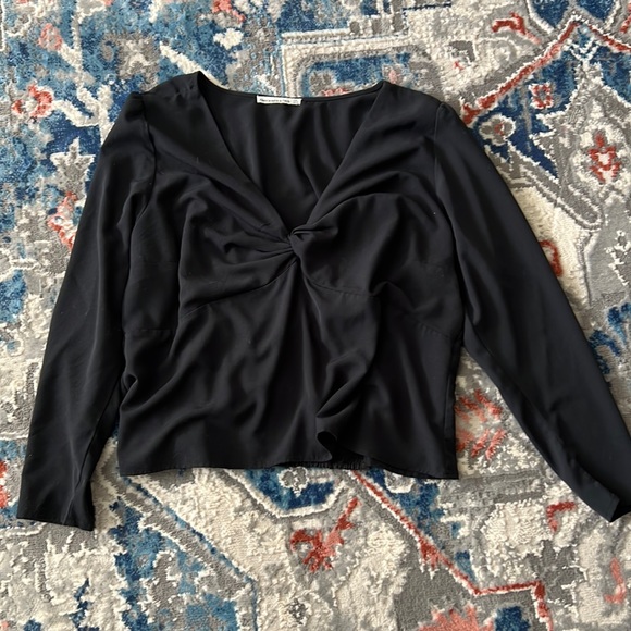 Abercrombie & Fitch Tops - Abercrombie & Fitchburg Black Blouse size XXL